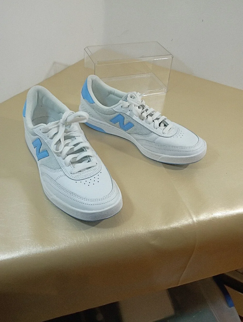 NEW BALANCE Mens SZ 10 D 440 WHITE BABY BLUE SKATE SHOE SNEAKER NM440ZMD